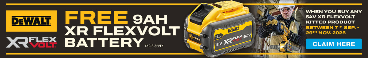 DeWalt XR FlexVolt Free 9Ah Battery Redemption