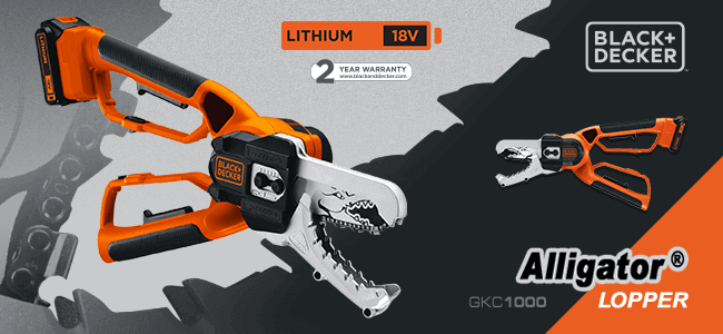 Black and Decker GKC1000 18v Cordless Alligator Powered Lopper