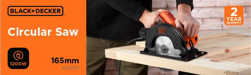 BLACK DECKER CS1200 Scie circulaire manuelle 1200 W (diamètre 165