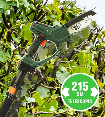 Webb WEV20EXTPS 20v Cordless Pruning Saw Extension Pole Telescopic Reach