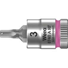 Wera 8740 A HF Zyklop 1/4" Drive Hexagon Socket Bit Metric