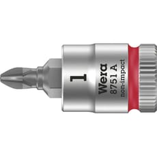 Wera 8751 A Zyklop 1/4" Drive Phillips Socket Bit