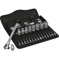 Wera 8100 SA7 Zyklop 28 Piece 1/4" Drive Socket and Bit Set