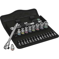Wera 8100 SA11 Zyklop 28 Piece 1/4" Drive Socket and Bit Set