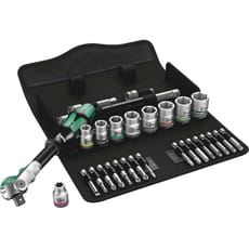 Wera 8100 SB6 Zyklop 29 Piece 3/8" Drive Socket and Bit Set