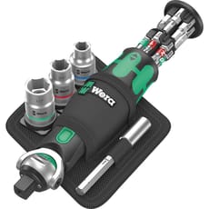 Wera 8009 Zyklop Pocket Set Imperial 2 Ratchet, Socket and Bit Set