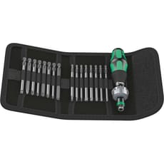 Wera 17 Piece Kraftform Kompakt Ratchet Screwdriver