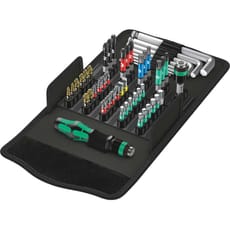 Wera 52 Piece Kraftform Kompakt 100 Screwdriver Service Bit Set