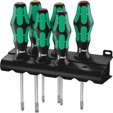 Wera 6 Piece Kraftform Plus 355/350/6 Screwdriver Set