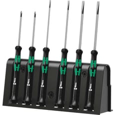 Wera 6 Piece 2035/6 A Kraftform Micro Precision Screwdriver Set