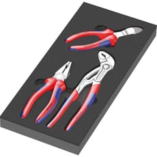 Wera 9780 Foam Insert Tray and 3 Piece Knipex Pliers Set