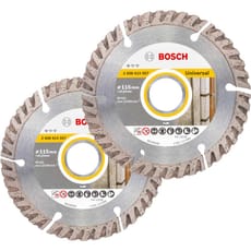 Bosch 2 Piece 115mm Diamond Blade Set 