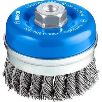Bosch PRO 0.8mm Knotted Steel Wire Cup Brush