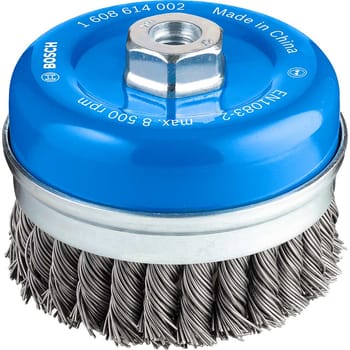 Bosch PRO 0.8mm Knotted Steel Wire Cup Brush