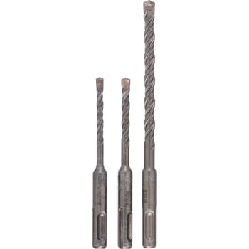 Bosch 3 Piece SDS Plus Concrete and Masonry Drill Bit Set