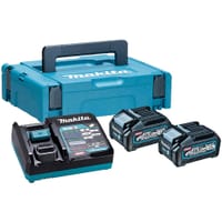 Makita 191K01-6 40v Max XGT Cordless 2 Battery 4ah and Charger Kit 