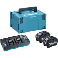 Makita 191U20-2 40v Max XGT Cordless 2 Battery 5ah and Charger Kit 