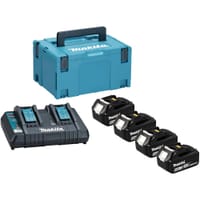 Makita 198095-6 18v LXT Cordless 4 Battery 6ah and Charger Kit 