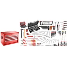 Facom 4 Drawer Tool Chest and 168 Piece Mechanical Tool Kit