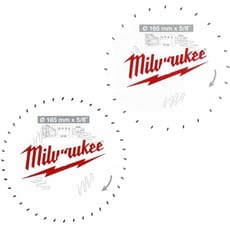 Milwaukee 2 Piece 165mm Circular Saw Blade Set