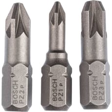 Bosch 3 Piece Pozi Screwdriver Bit Set