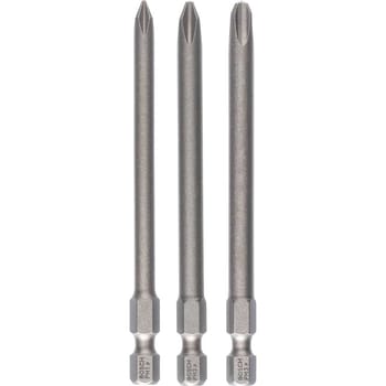 Bosch 3 Piece 89mm Long Phillips Screwdriver Bit Set
