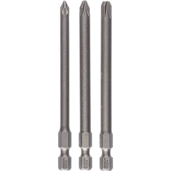 Bosch 3 Piece 89mm Pozi Screwdriver Bit Set