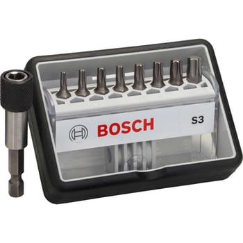 Bosch 9 Piece S Extra Hard Screwdriver Bit Set