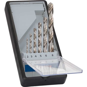 Bosch PRO Robust Line 6 Piece HSS-G Drill Bit Set
