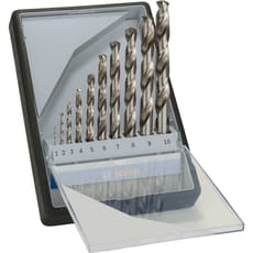 Bosch PRO Robust Line 10 Piece HSS-G Drill Bit Set