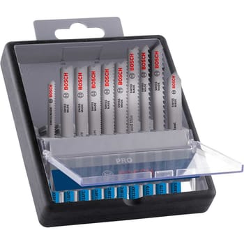 Bosch PRO 10 Piece Metal and Aluminium Cutting Jigsaw Blade Set