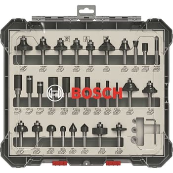 Bosch PRO 30 Piece 1/4" Router Bit Set