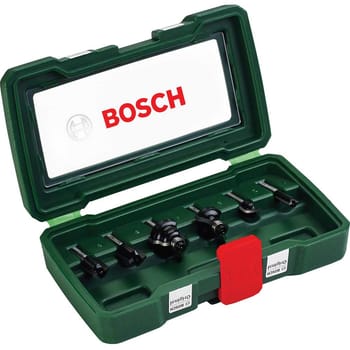 Bosch 6 Piece 1/4" Router Bit Set