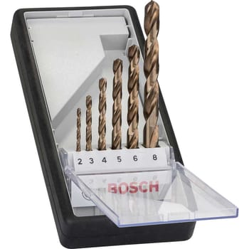 Bosch PRO Robust Line 6 Piece HSS-Co Drill Bit Set