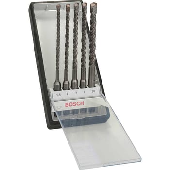 Bosch 5 Piece SDS Plus Masonry and Concerete Drill Bit Set