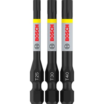 Bosch PRO Impact Torsion Torx Screwdriver Bits T25 - T40