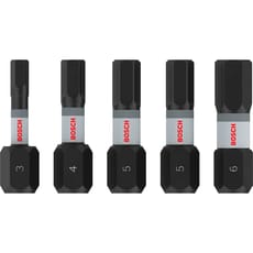 Bosch PRO 5 Piece Impact Hex Screwdriver Bit Set
