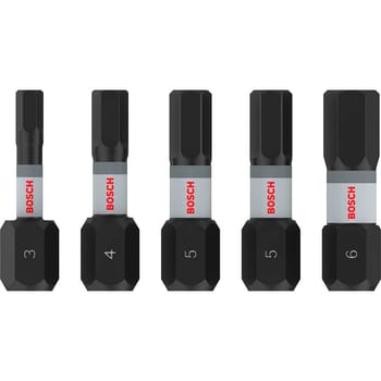 Bosch PRO 5 Piece Impact Hex Screwdriver Bit Set