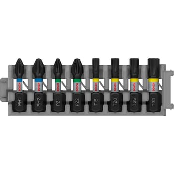 Bosch PRO 8 Piece Impact Phillips / Pozi / Torx Screwdriver Bit Set