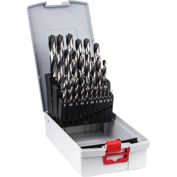 Bosch 25 Piece PointTeq HSS Drill Bit Set