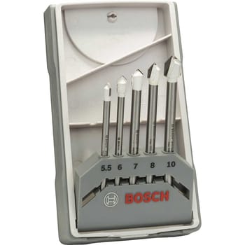 Bosch 5 Piece Ceramic Tile Drill Bit Set