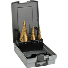 Bosch 3 Piece HSS-TiN Step Drill Bit Set
