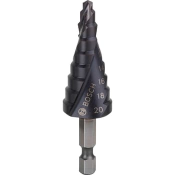 Bosch Hex Shank HSS-AlTiN Step Drill Bit