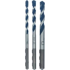 Bosch 3 Piece Blue Granite Masonry Drill Bit Set