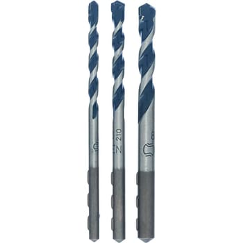 Bosch 3 Piece Blue Granite Masonry Drill Bit Set