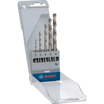 Bosch PRO 5 Piece HSS-G Metal Drill Bit Set