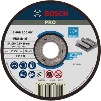 Bosch PRO A30S BF Flat Metal Cutting Disc