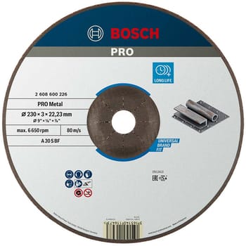 Bosch PRO A30S BF Depressed Centre Metal Cutting Disc