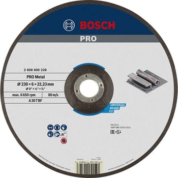 Bosch PRO A30T BF Depressed Centre Metal Grinding Disc