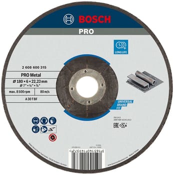 Bosch PRO A30T BF Depressed Centre Metal Grinding Disc
